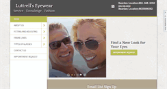 Desktop Screenshot of luttrellseyewear.com