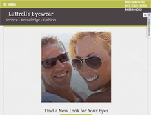 Tablet Screenshot of luttrellseyewear.com